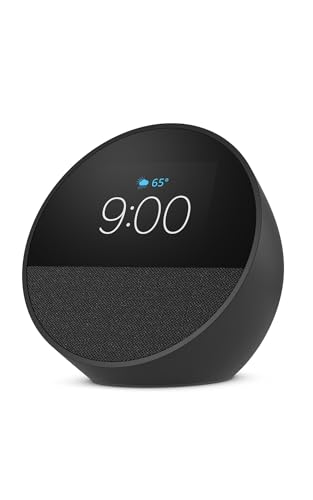 Amazon Echo Spot Smart Alarm Clock with Alexa - Black