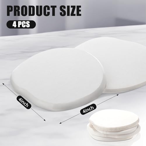 Diatomaceous Earth Drink Coasters Set of 4 - Quick-Dry Absorbent Stone Coasters
