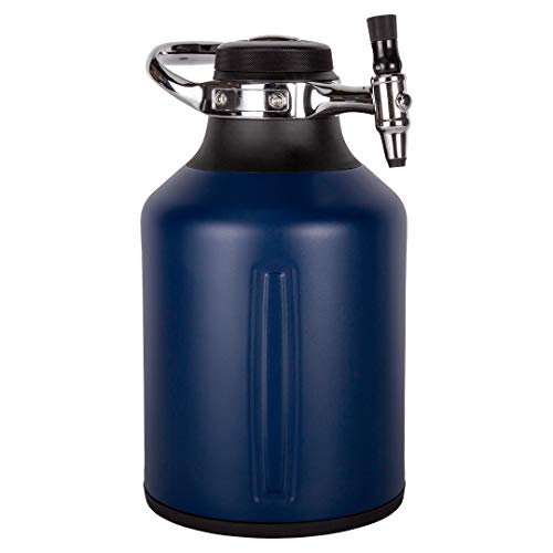 128 oz Carbonated Beer Growler and Craft Beverage Dispenser - Midnight