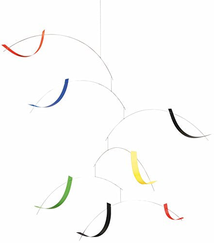 Breeze Hanging Mobile - Handmade Danish Modern Art Decor, 20-Inch