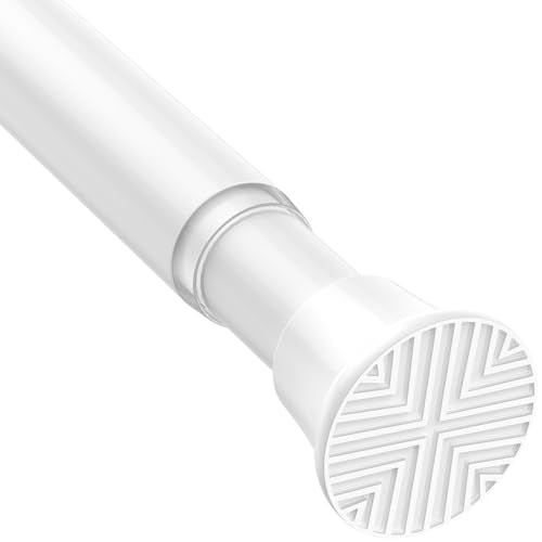 Adjustable Tension Curtain Rod 18 to 36 Inch - No Drilling Spring Rod