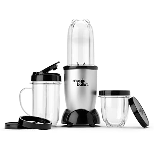 Compact Personal Blender & Food Processor Set, 11-Piece 250W Countertop Mixer