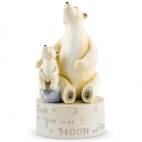 Polar Bear Music Box Figurine - Plays You Are My Sunshine Keepsake