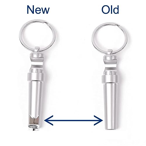 Silver Mini 3-in-1 Keychain Corkscrew & Bottle Opener - Portable Wine & Beer Tool