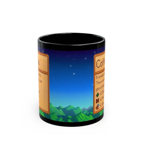 Creator's Cove Stardew Valley 11oz Black Coffee Mug - Gift for Video Game Lovers