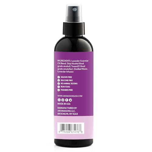 Natural Lavender Sleep Spray - Aromatherapy Linen and Pillow Mist (4 Fl Oz)