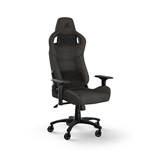 Corsair T3 RUSH Charcoal Gaming Chair with Memory Foam Lumbar & Padded Neck Support