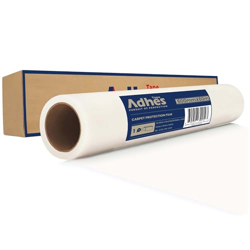 Self-Adhesive Carpet Protection Film - 24" x 200' Heavy Duty Plastic Roll