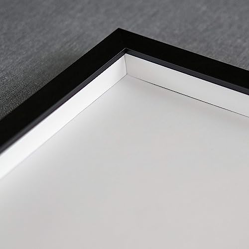 3x3 Inch Shadow Box Frame, Black Wood Display Case with UV Resistant Acrylic