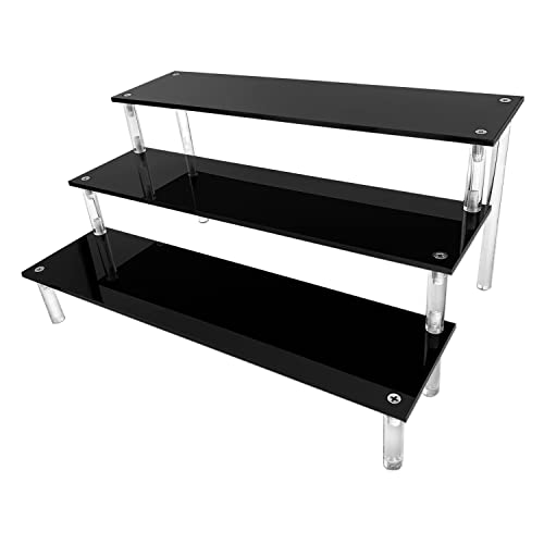 3-Tier Acrylic Display Riser for Perfume, Cosmetics, and Collectibles