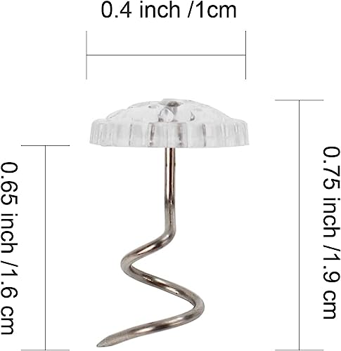 50 PCS Bed Skirt Twist Pins for Upholstery & Furniture