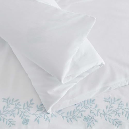 Martha Stewart 100% Cotton Queen Duvet Cover Set - 3-Piece Floral Bedding