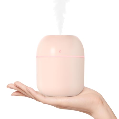 Portable USB Mini Humidifier for Car and Office Desk, Pink