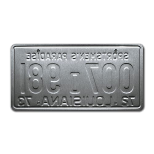 Jaws 50th Anniversary Shark Autopsy Vanity Plate, Embossed Metal Sign