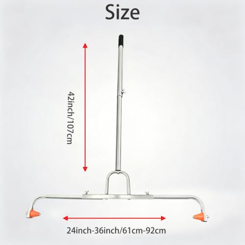 Adjustable Carpet Film Applicator 24-36 Inch - Heavy-Duty Floor Roller