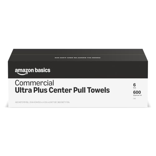 White 2-Ply Centerpull Paper Towels - Bulk 6 Rolls (3600 Sheets Total)