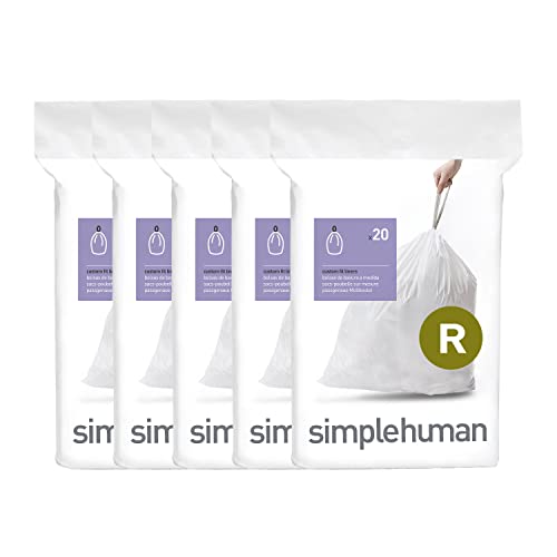 Code R Custom Fit Drawstring Trash Bags, 9-10 Liter / 2.6 Gallon (100 Count)