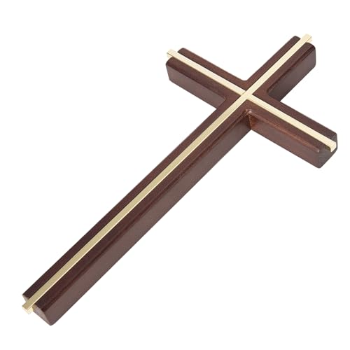 10-Inch Wooden Wall Cross - Modern Minimalist Religious Home Decor