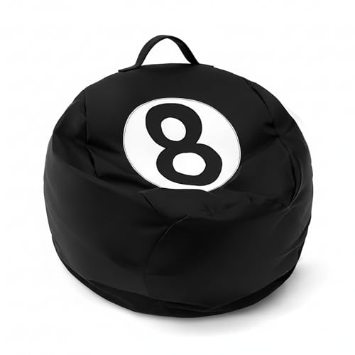 Aceorbit 8 Ball Bean Bag Chair Cover Prize Gift PU Leather Organizer