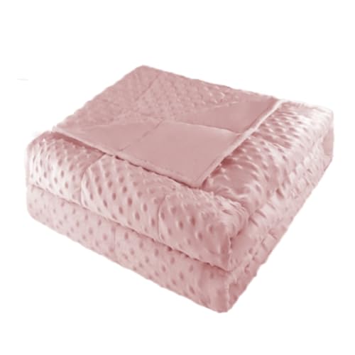Reversible Velvet Weighted Blanket for All Seasons, 5 lbs, 36" x 48"