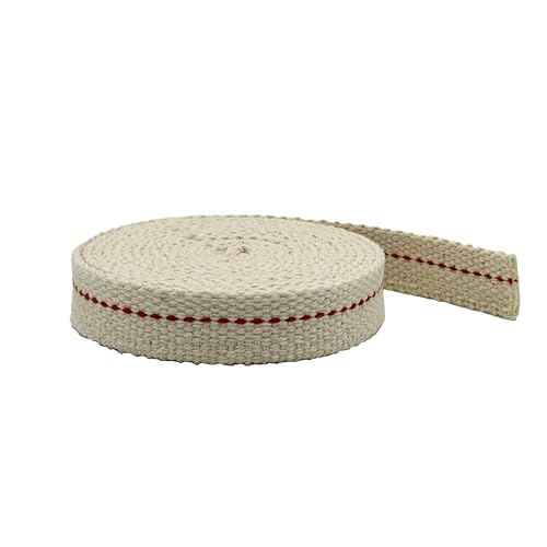 100% Cotton Flat Wick 5/8" x 6' for Oil Lamps & Lanterns