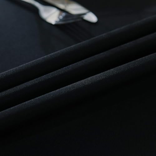 90x132 Inch Rectangle Tablecloth, Wrinkle-Resistant Polyester Table Cover