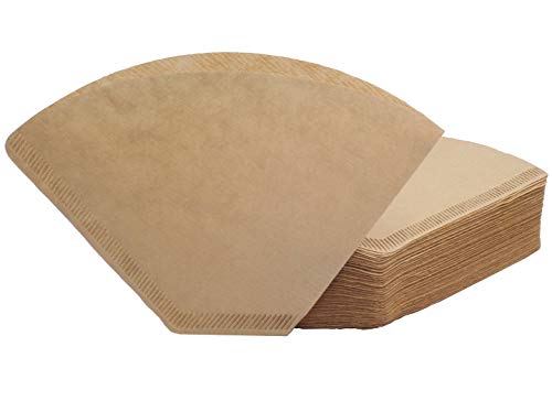 #4 Cone Coffee Filters 8-12 Cup - Unbleached Natural Paper (100 Count)