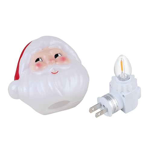 Mr. Christmas Santa Night Light - 5 Inch Shatterproof LED Holiday Decor