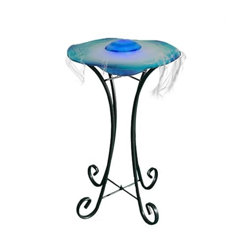 27" LED Mist Floor Fountain with Adjustable Control and Color Lights