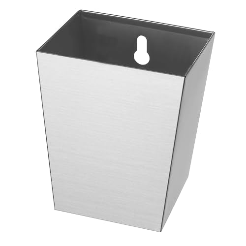 Jumiok Brushed Silver Stainless Steel Bottle Cap Catcher Wall Mount with Drainage