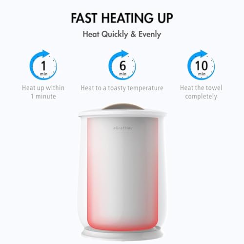 Ultra-Large Bucket Towel Warmer for Bathroom with Auto Shut-Off