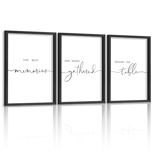 3-Piece Farmhouse Memories Around The Table Wood Wall Art Sign Set