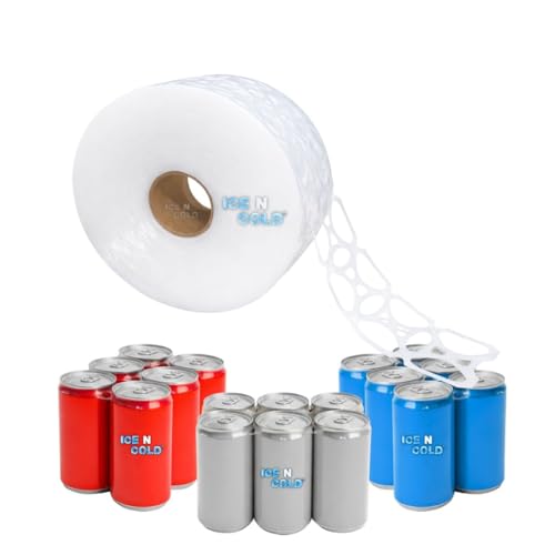 6-Pack Can Carriers for 12oz Beer and Soda Cans, 1000 Count Roll