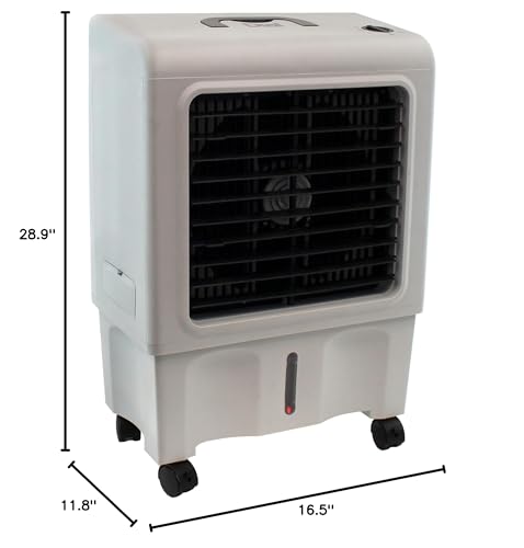 3-Speed Portable Evaporative Cooler 1300 CFM for Indoor Outdoor Spaces