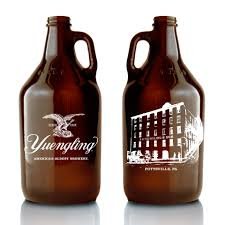 64 Ounce Glass Beer Growler with Handle - Premium Large Capacity Jug