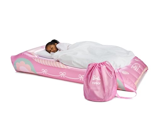 Kids Inflatable Twin Air Mattress with Carrying Bag for Travel and Sleepovers