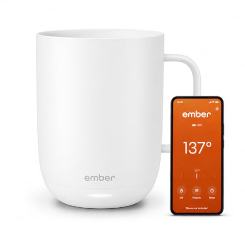 Ember Temperature Control Smart Mug 2 - White / 14 Oz - App-Controlled Heated Coffee Mug