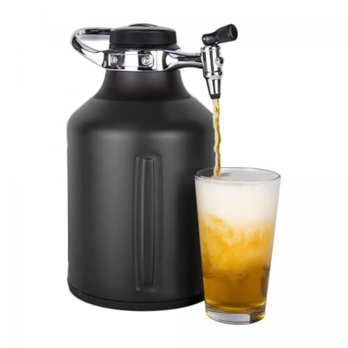 128 oz Carbonated Beer Growler and Craft Beverage Dispenser - Tungsten