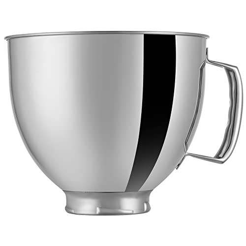 5-Quart Stainless Steel Mixer Bowl for Tilt-Head Stand Mixers
