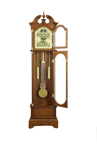 72-Inch Wooden Grandfather Clock with Westminster Chime & Roman Numerals