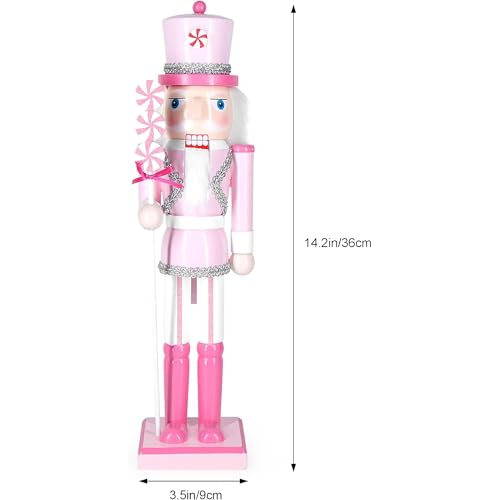 Christmas Nutcracker Decor, 14.2" Wooden Decorations, Collectible
