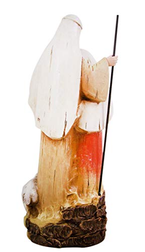 Avalon Gallery Holy Family with Lambs Figurine 12-inch Nativity Scene - Religious Home Decor
