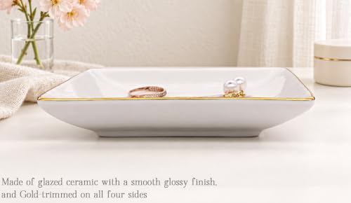 Boy Mom Jewelry Tray - Outnumbered by Boys Gift for Moms of Boys - 4 Inch Ceramic Organizer