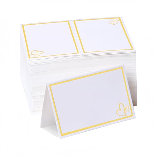 100 Elegant Gold Foil Place Cards | Printable Table Name Cards for Events