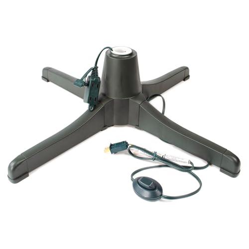 Rotating Christmas Tree Stand for Artificial Trees - 360 Degree Base