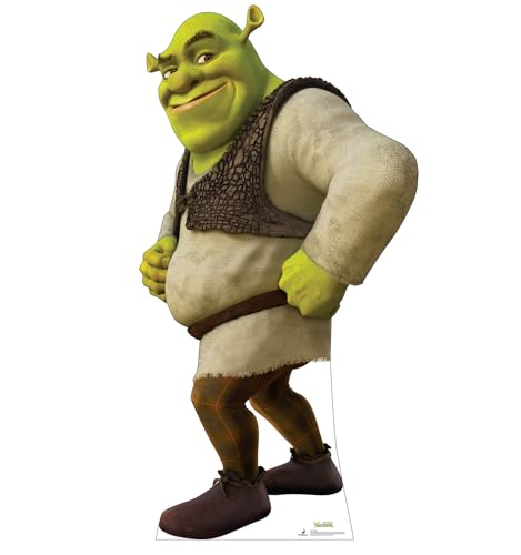 Life-Size Shrek Cardboard Cutout Standee - 74" x 39"