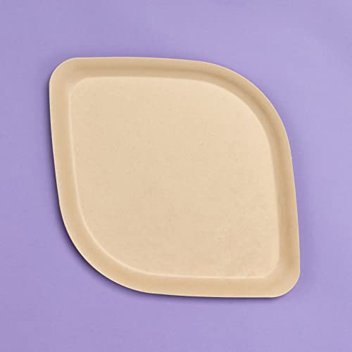 Pickytarian 10 Inch Brown Bamboo Plates 25 Pack Compostable Disposable Dinnerware for Weddings & Events