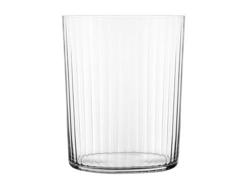 H&H Set of 6 Faceted Glasses 56cl - Modern Stylish Drinkware