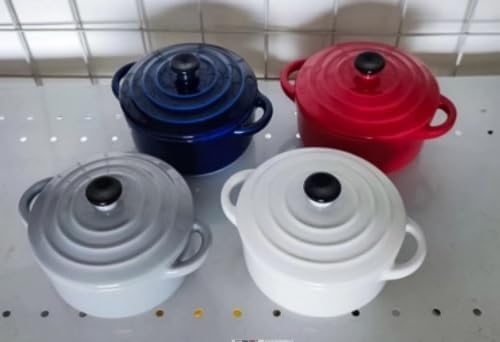 Chantal Mini Casserole Set of 4 - 8 Oz. White Cookware for Versatile Baking and Serving