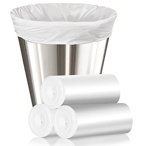 4 Gallon Small Trash Bags (105 Count) - Leak-Proof Clear Wastebasket Liners